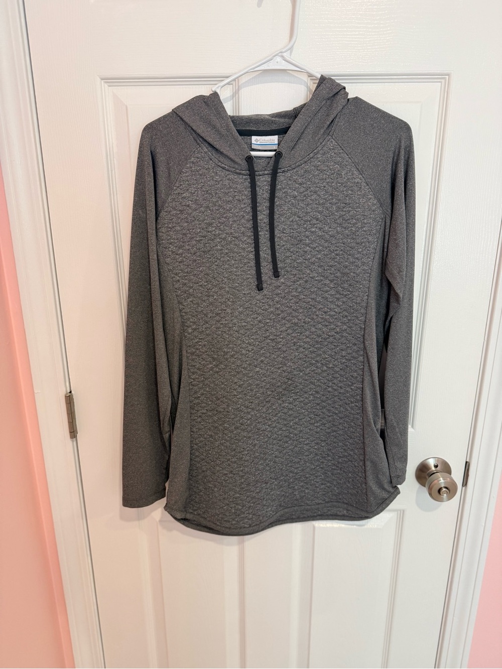 Columbia Women's Dark Gray Quilted Pullover Hoodie